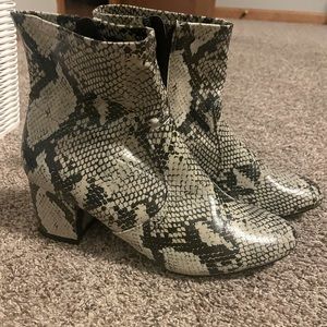 Snakeskin boots
